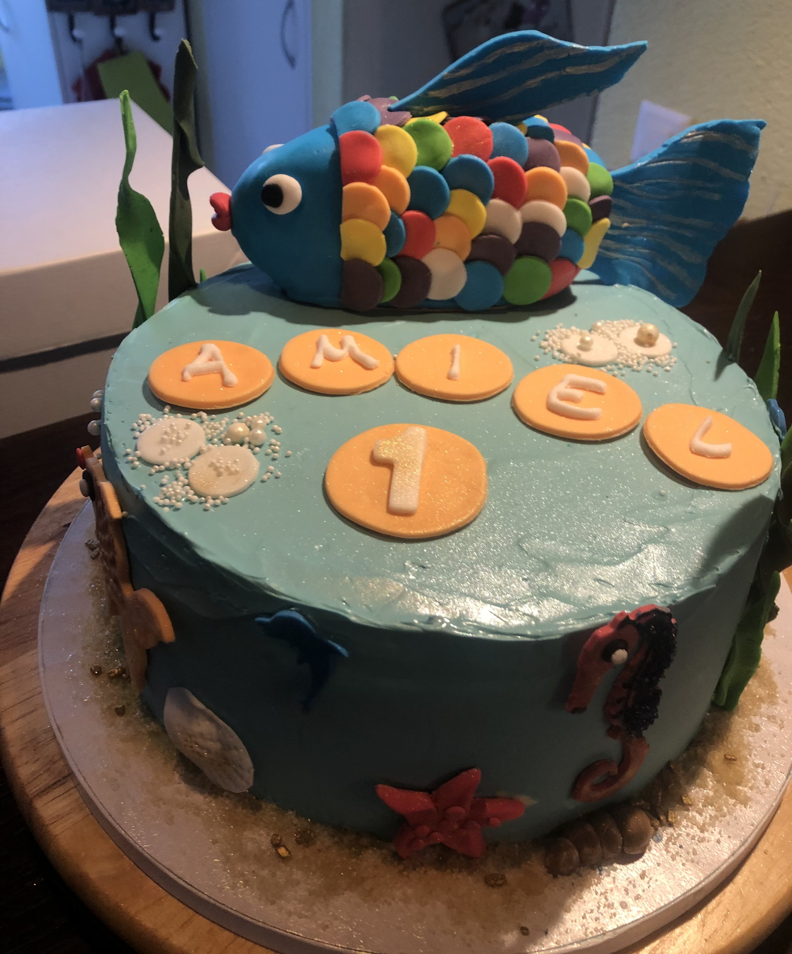 Regenbogenfisch Geburtstagstorte